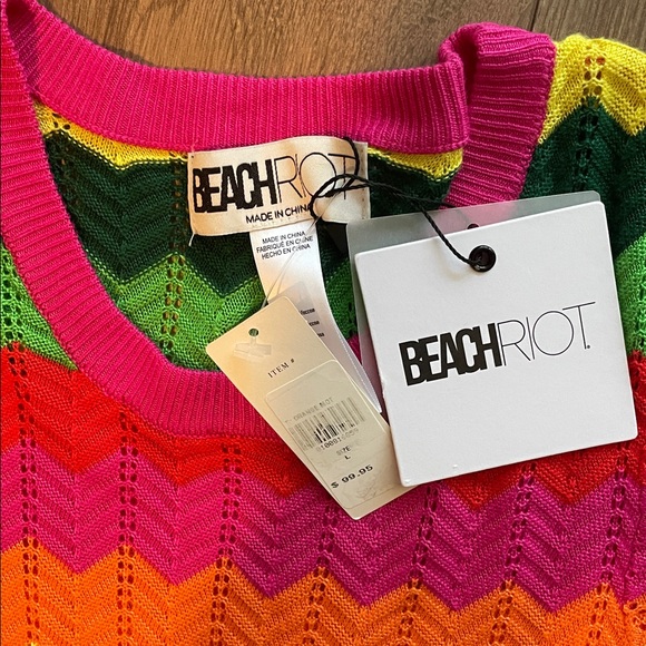 Beach Riot Emory Crochet Dress/Coverup- LG - Picture 5 of 8